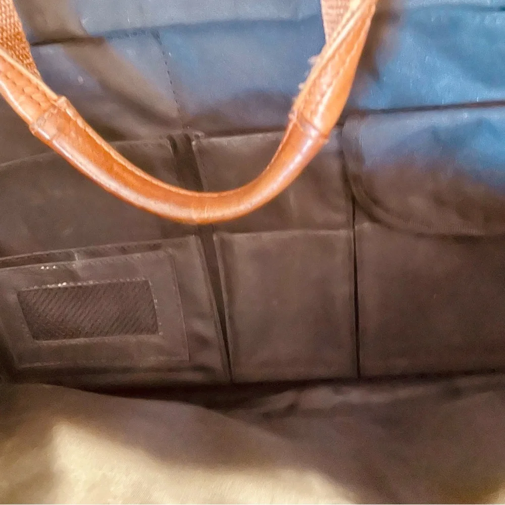 Heritage Briefcase/Laptop Bag leather VTG overnight bag many!! pockets read Desc